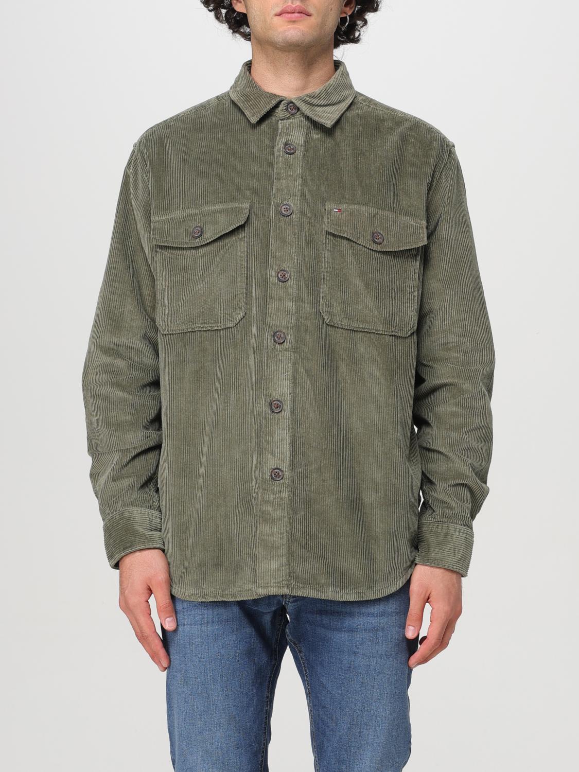 Shop Tommy Hilfiger Shirt  Men Color Military