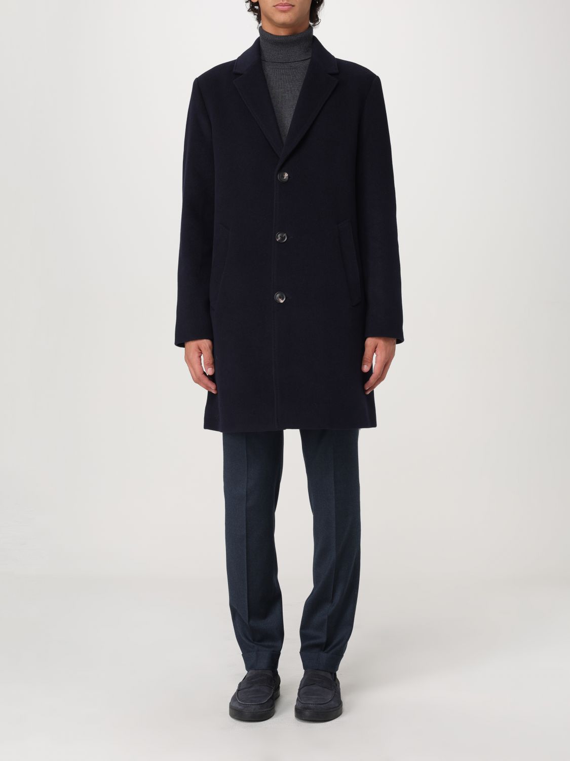 Tommy Hilfiger Coat  Men Color Blue In Blau