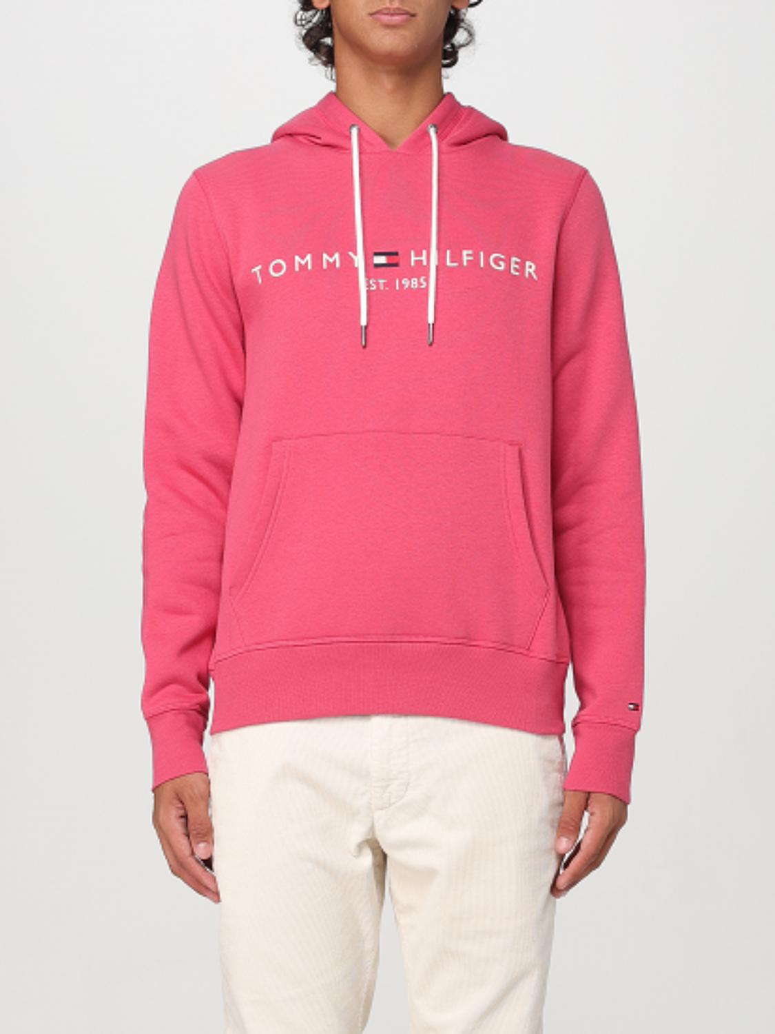 Shop Tommy Hilfiger Sweatshirt  Men Color Pink