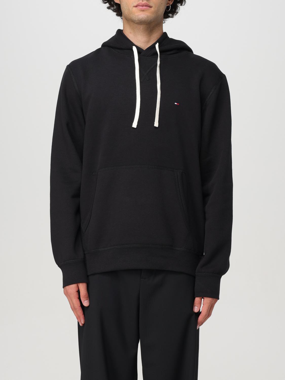 Shop Tommy Hilfiger Sweatshirt  Men Color Black