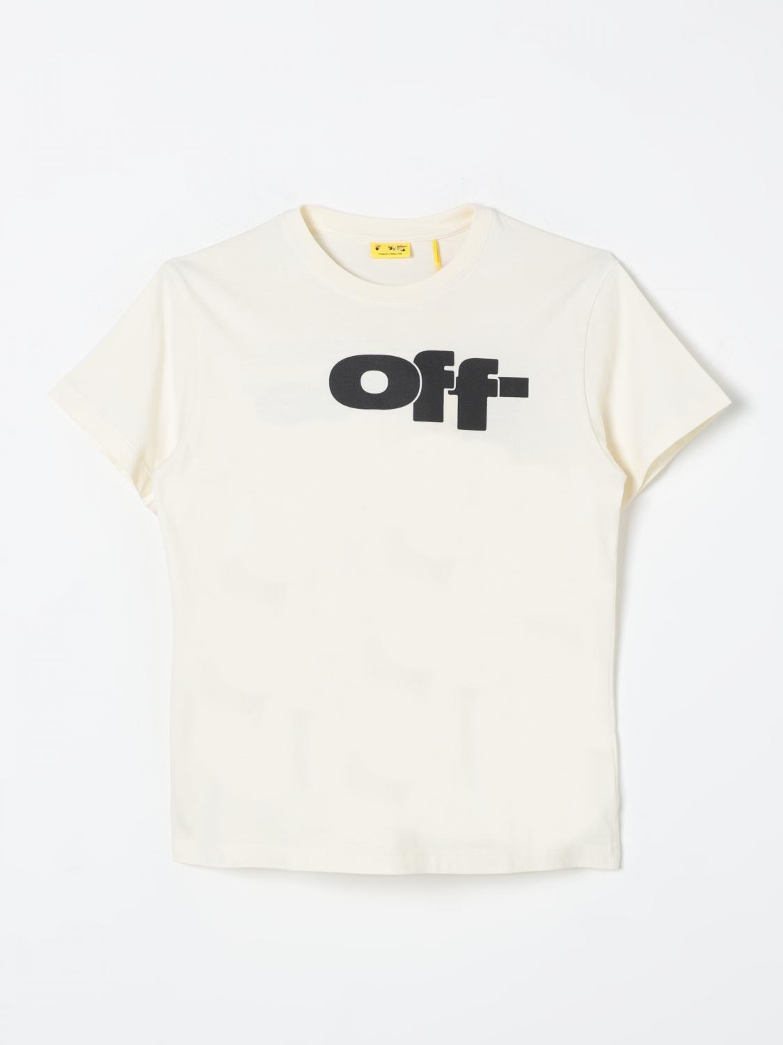 Shop Off-white T-shirt  Kids Kids Color White In Weiss