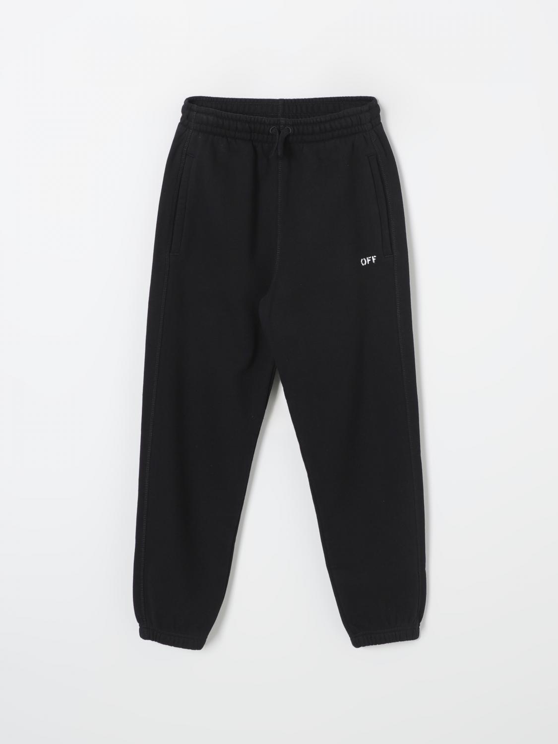 Off-white Off Stamp Plain Sweatpant Black - White In Schwarz