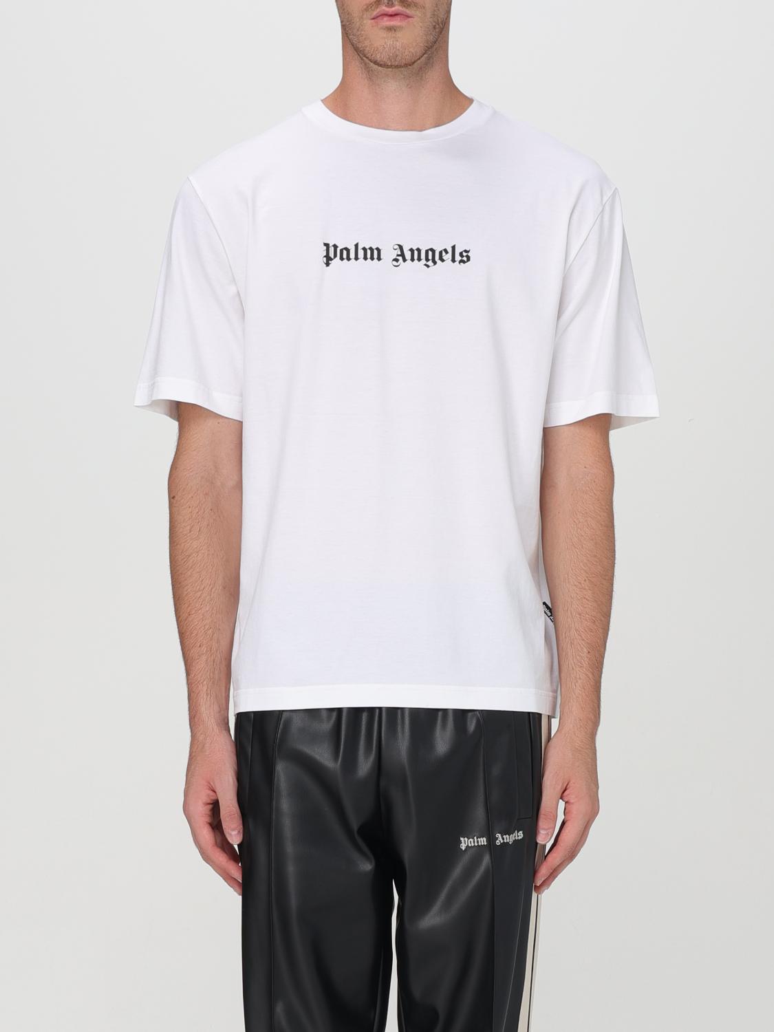 Shop Palm Angels T-shirt  Men Color White In Weiss