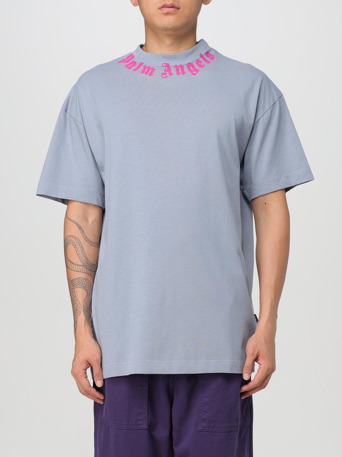 PALM ANGELS T-SHIRT PALM ANGELS MEN COLOR GREY,418481020