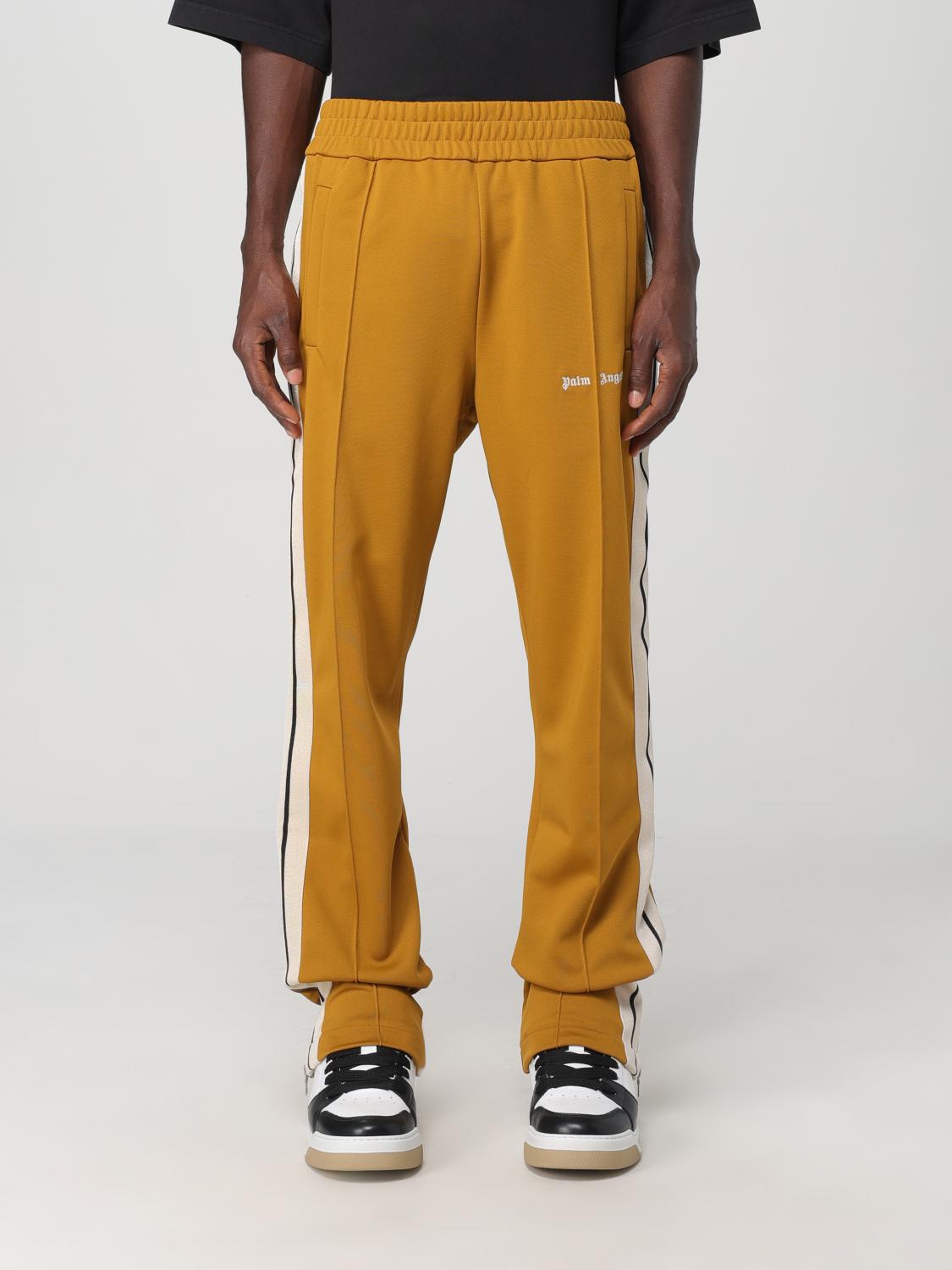 Shop Palm Angels Pants  Men Color Ocher