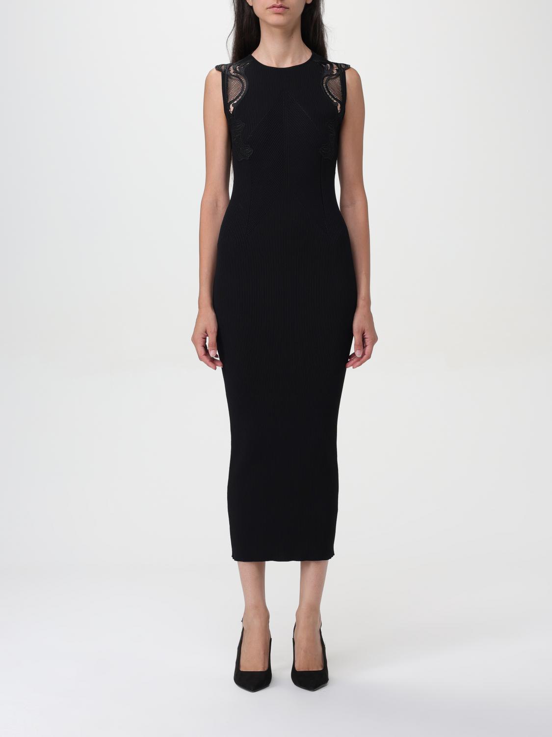 Twinset Viscose Dress In Schwarz