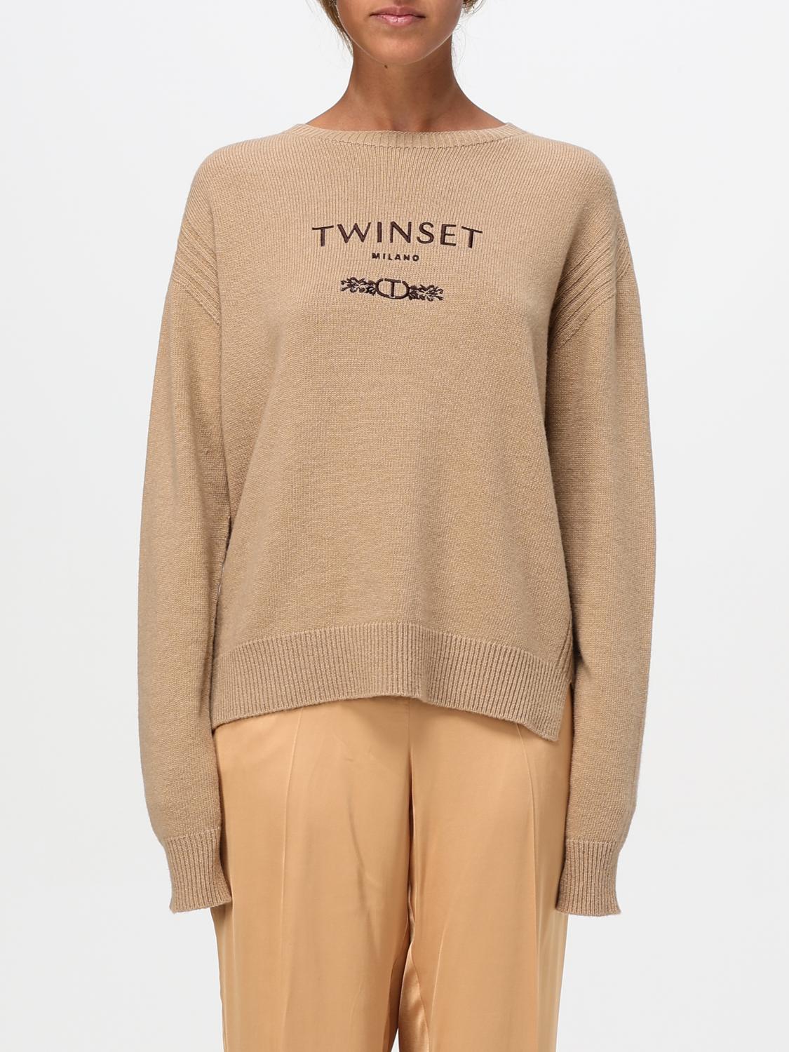 Shop Twinset Sweater  Woman Color Camel