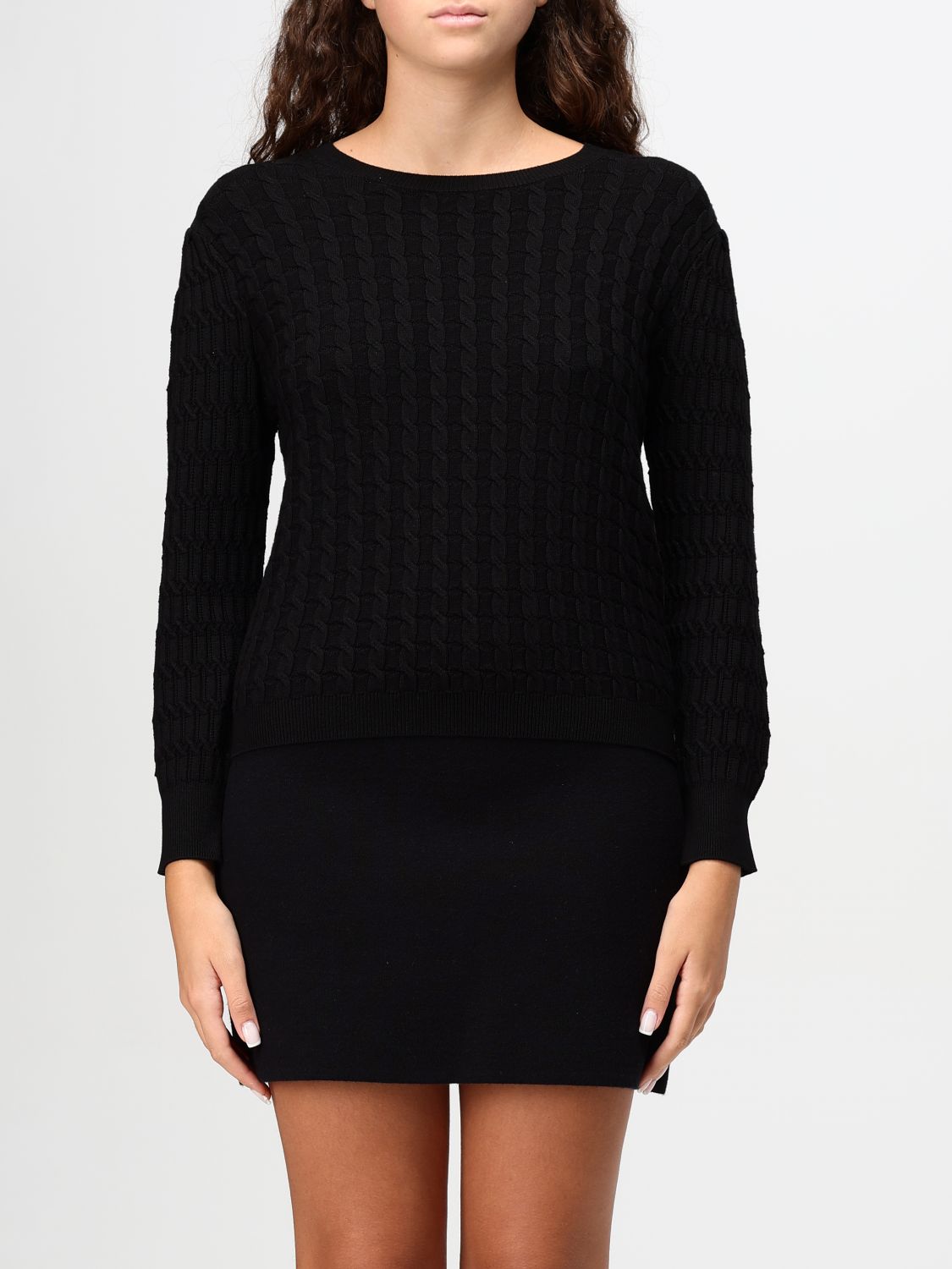 Shop Twinset Sweater  Woman Color Black In Schwarz