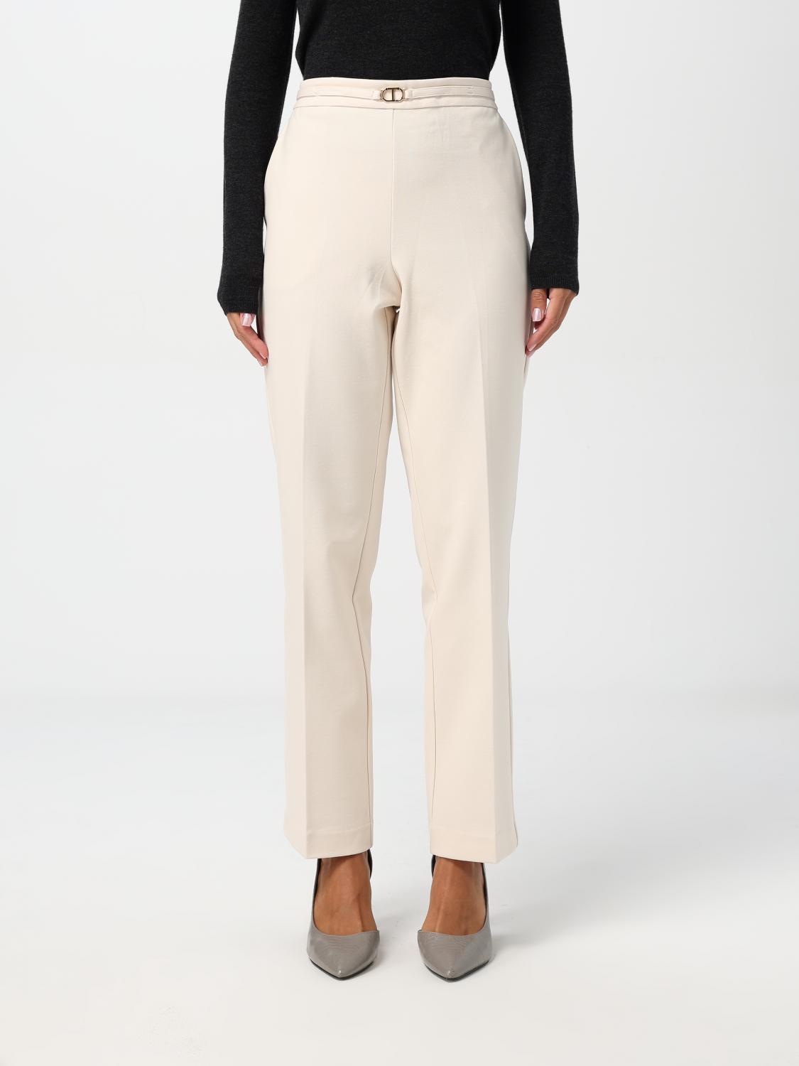 TWINSET PANTS TWINSET WOMAN COLOR BUTTER 418666152