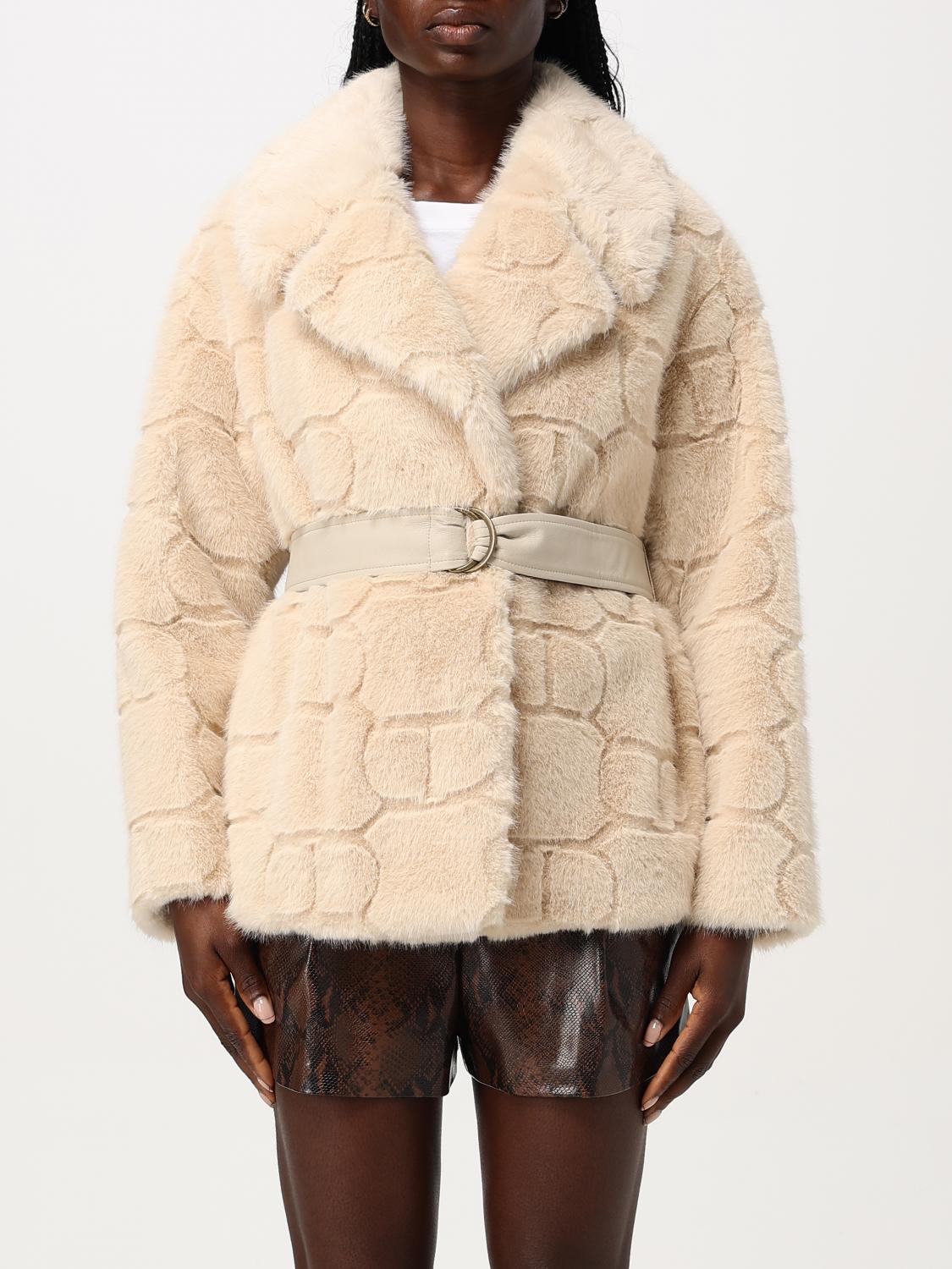 Twinset Coat  Woman Color Yellow Cream In Yellow Cream
