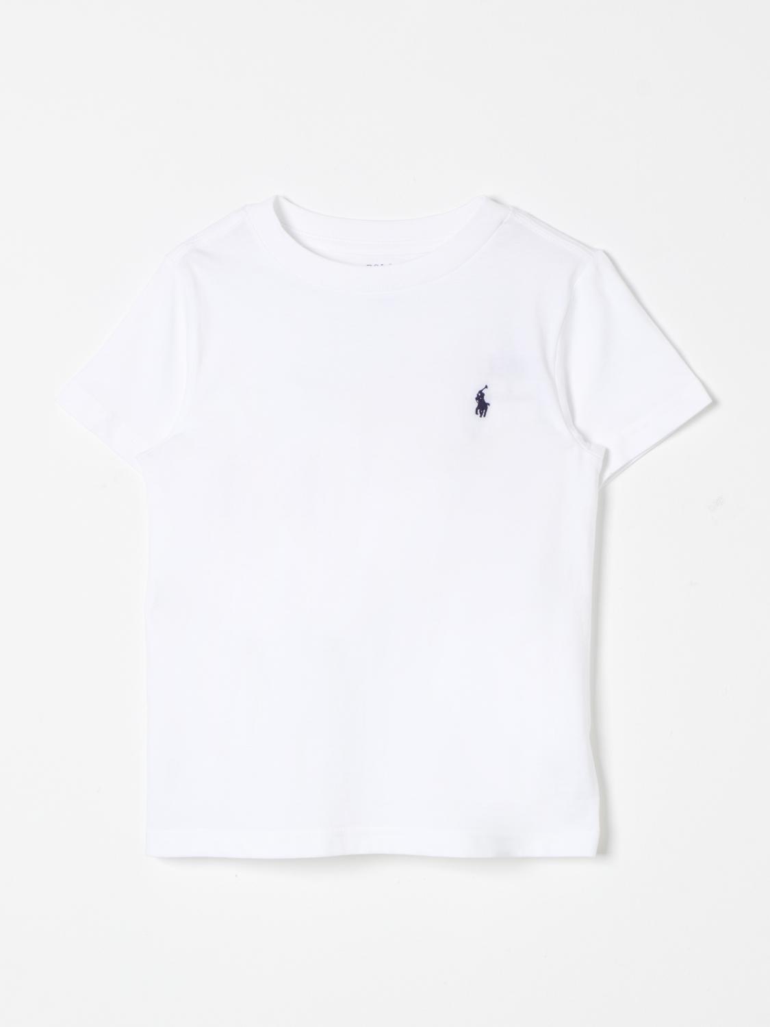 Shop Polo Ralph Lauren T-shirt  Kids Color White In Weiss