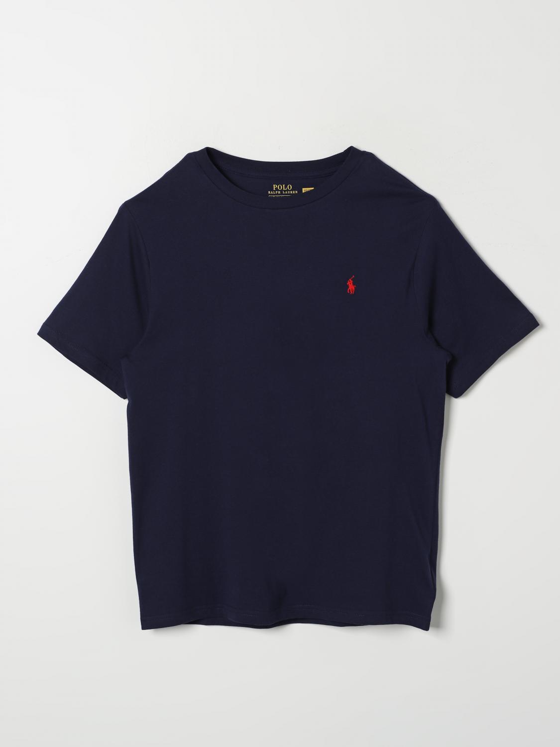 Polo Ralph Lauren Cruise Navy Boys' Polo Pony Short-sleeve Cotton T-shirt In Blue