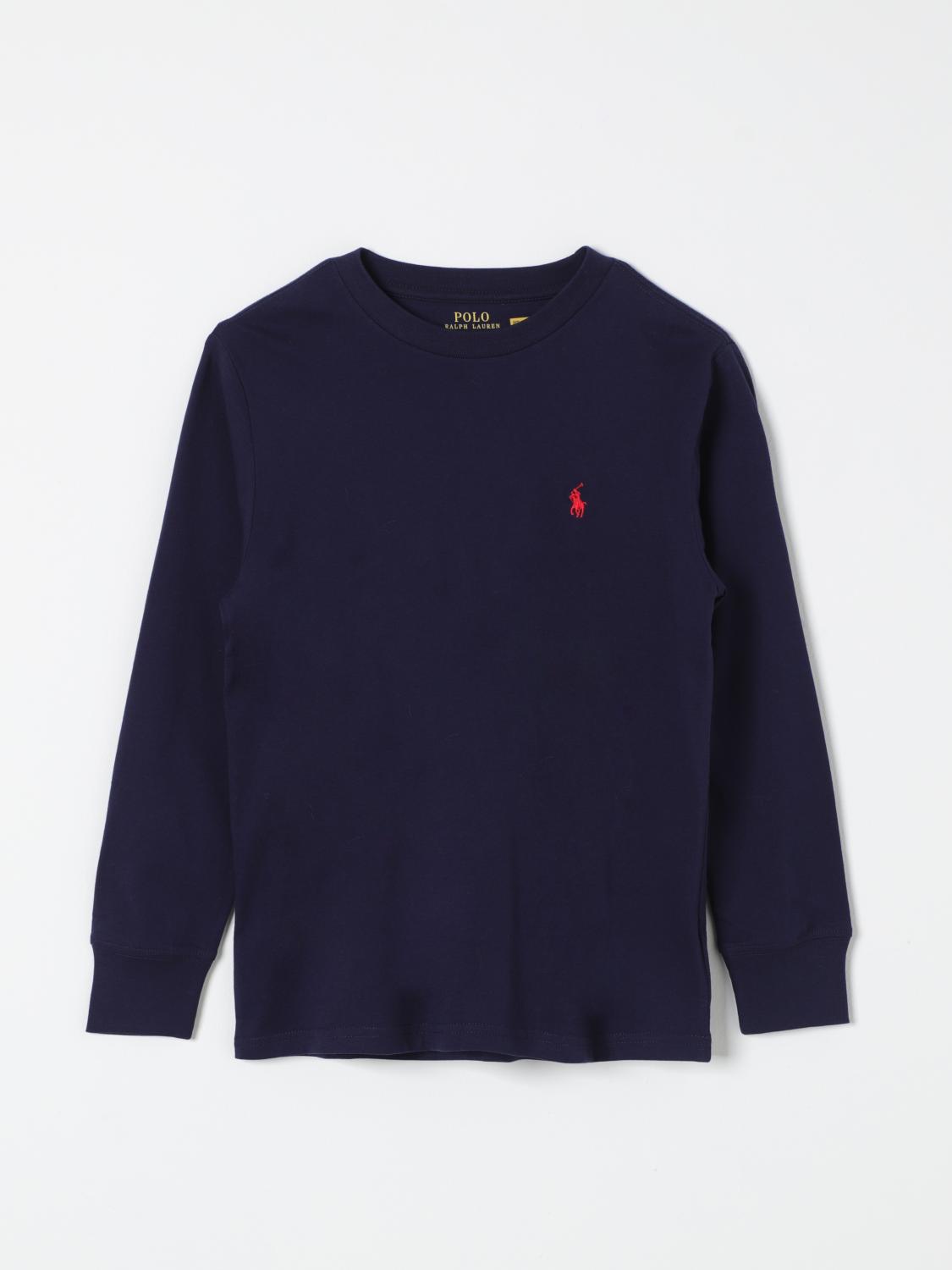 Shop Polo Ralph Lauren T-shirt  Kids Color Navy