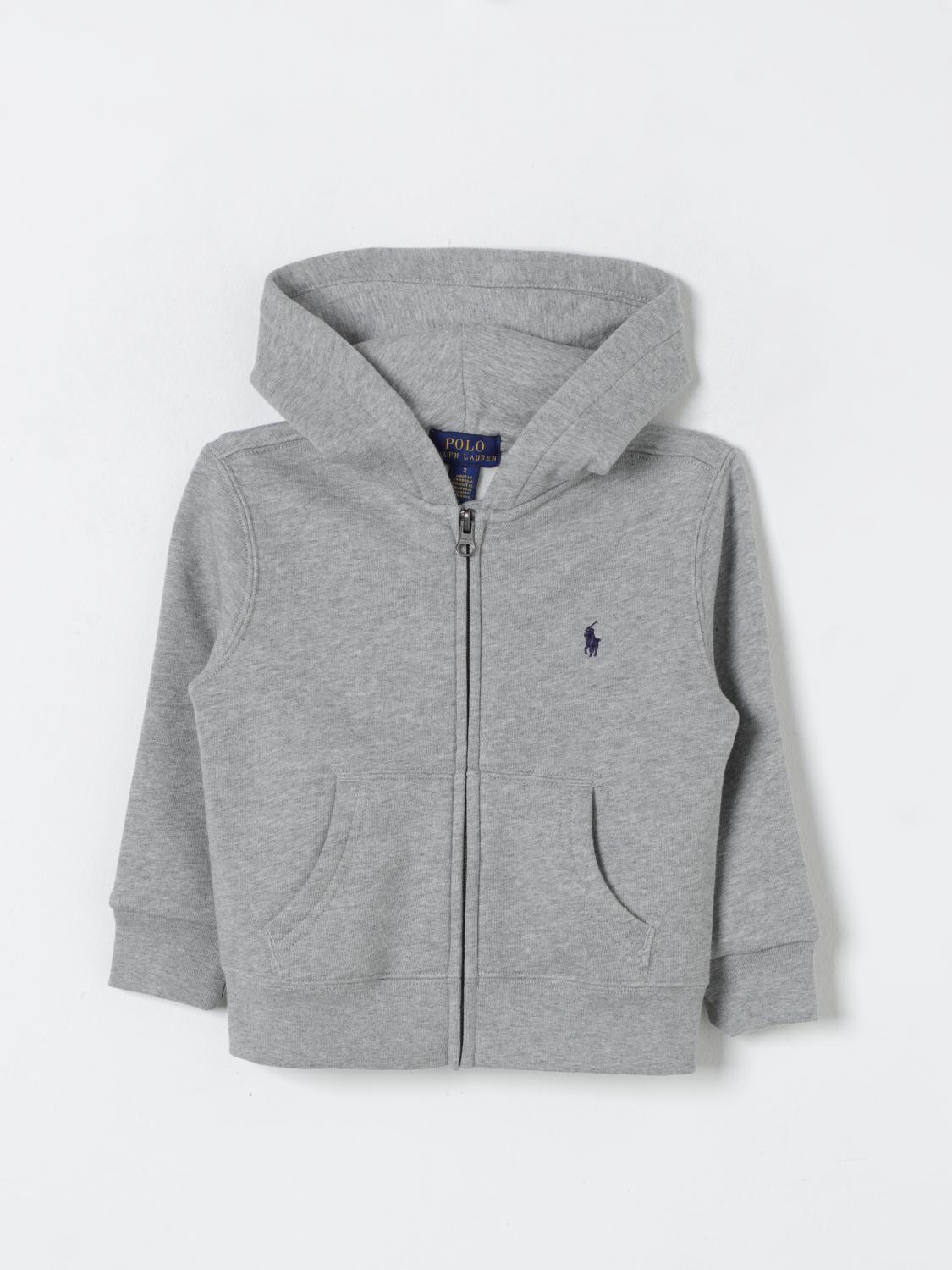 Shop Polo Ralph Lauren Sweater Kids Color Grey In Grau