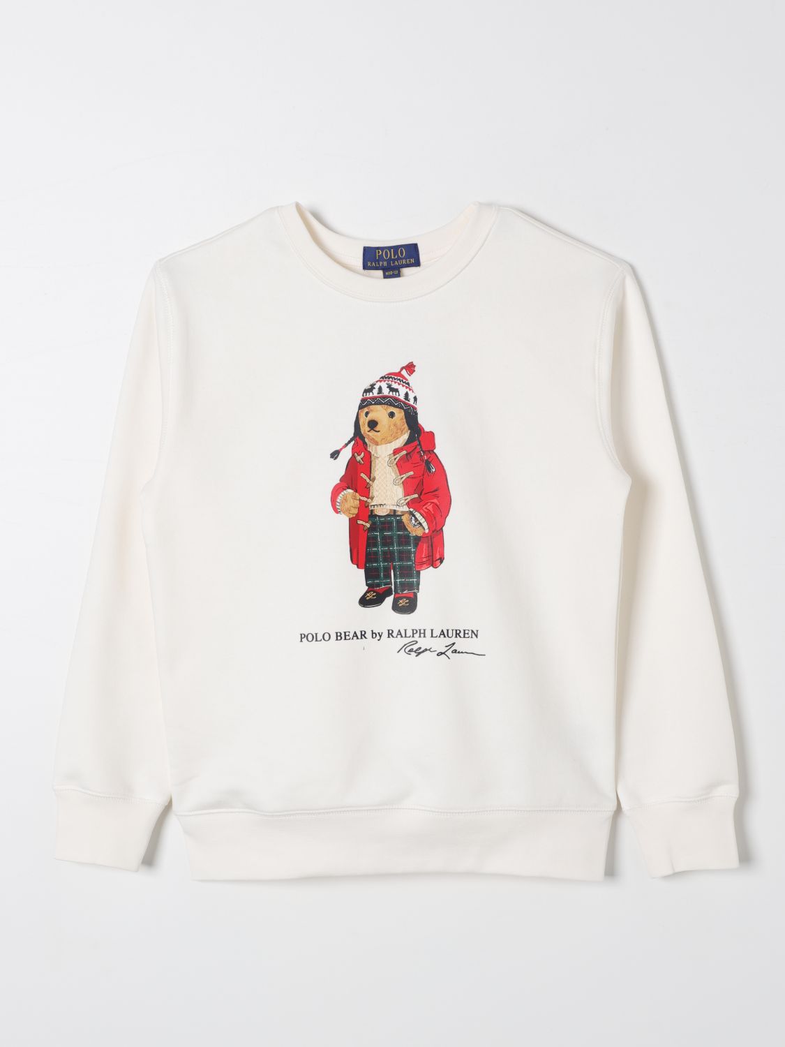 Shop Polo Ralph Lauren Sweater  Kids Color White In Weiss