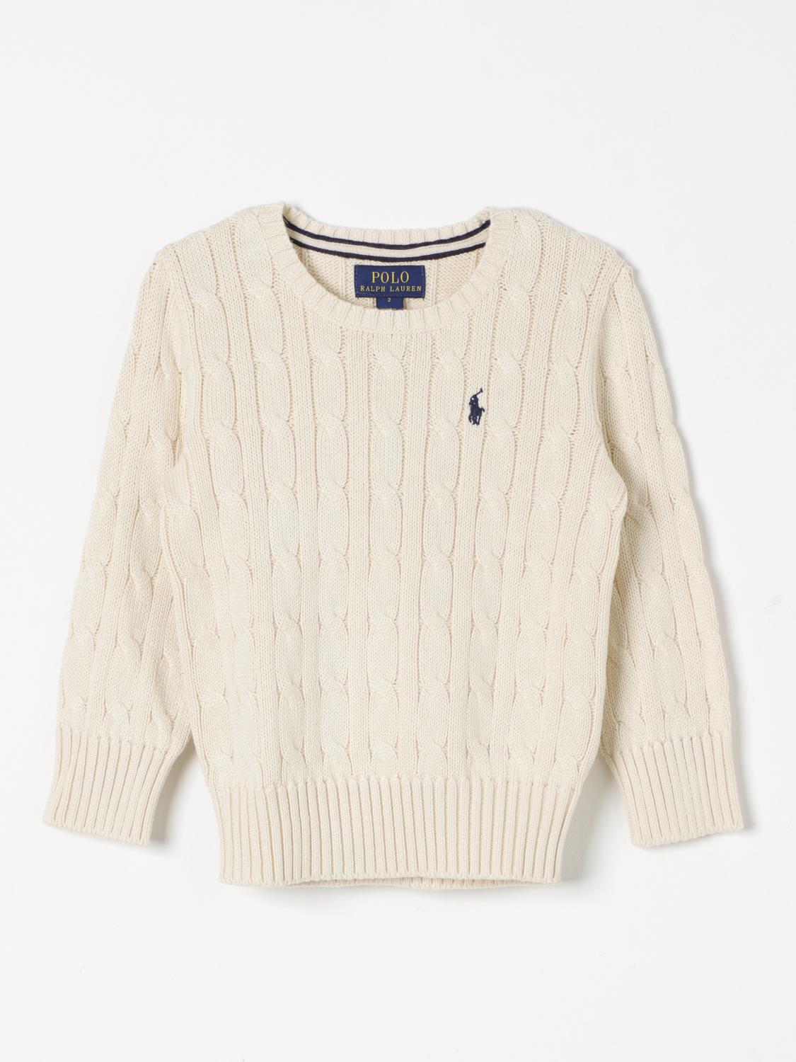 Shop Polo Ralph Lauren Sweater  Kids Color Cream