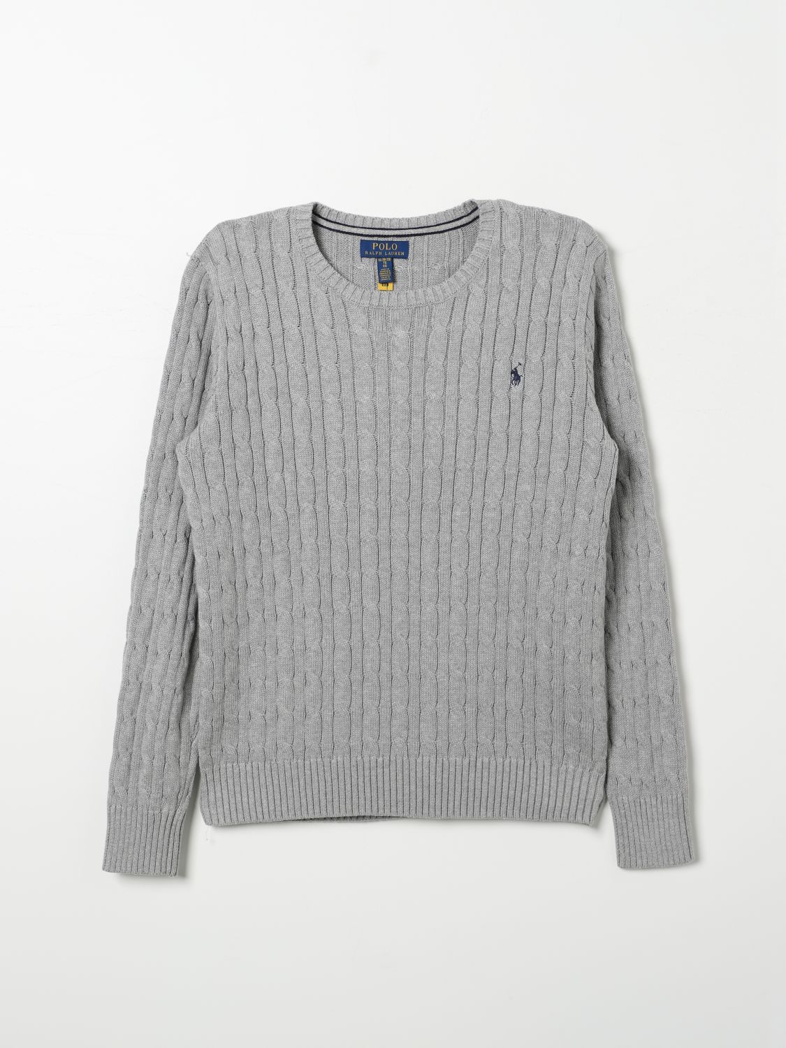 Shop Polo Ralph Lauren Sweater  Kids Color Grey In Grau