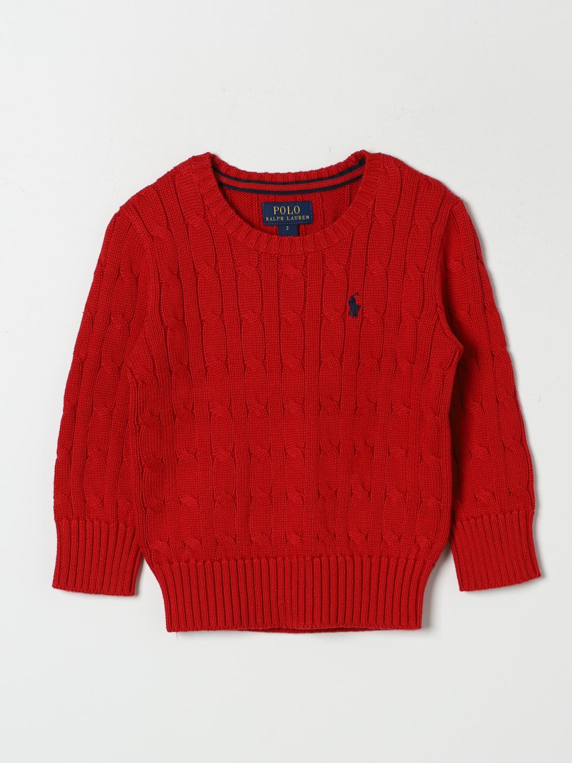 Shop Polo Ralph Lauren Sweater  Kids Color Red In Rot