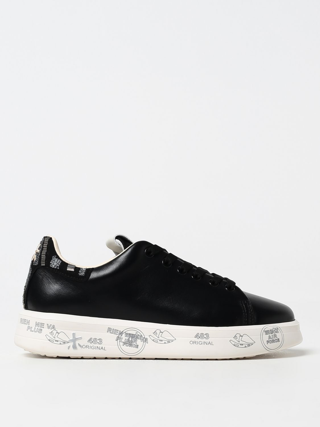 Shop Premiata Sneakers  Woman Color Black In Schwarz