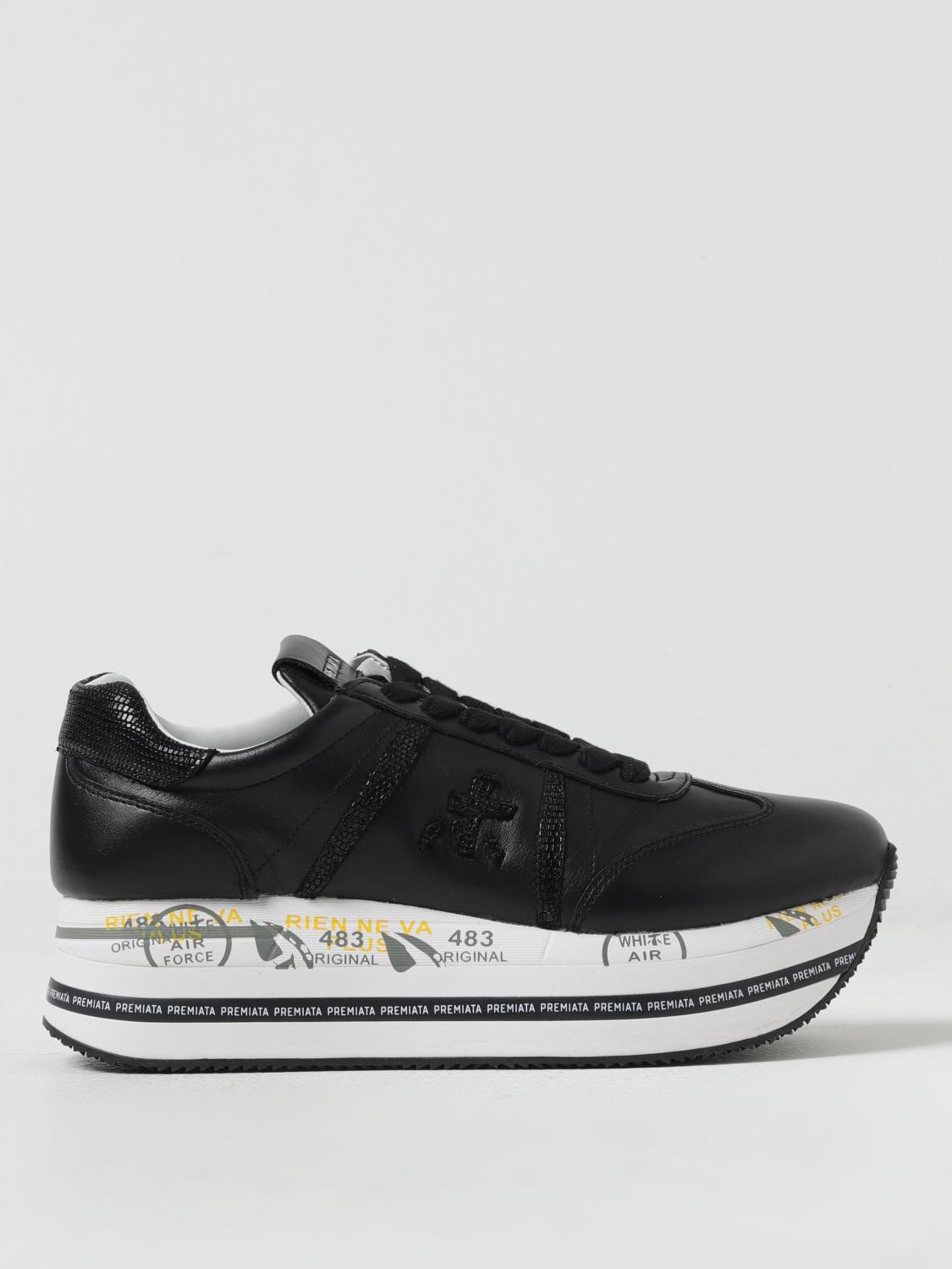 Shop Premiata Sneakers  Woman Color Black 1 In Schwarz 1