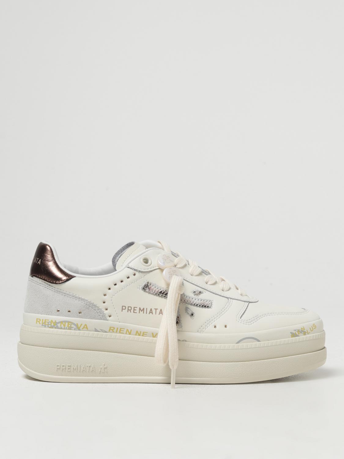 Shop Premiata Sneakers  Woman Color Butter