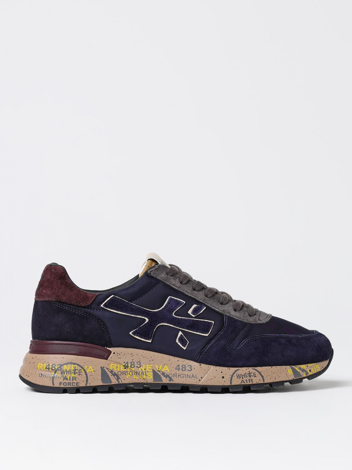 Shop Premiata Sneakers  Men Color Blue In Blau