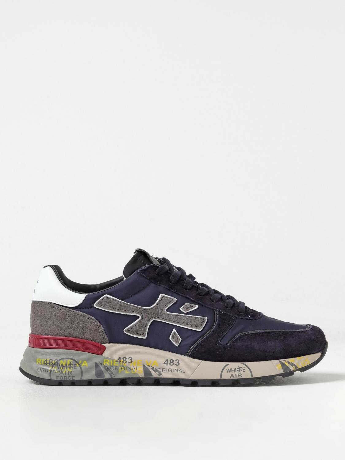 Shop Premiata Sneakers  Men Color Blue In Blau