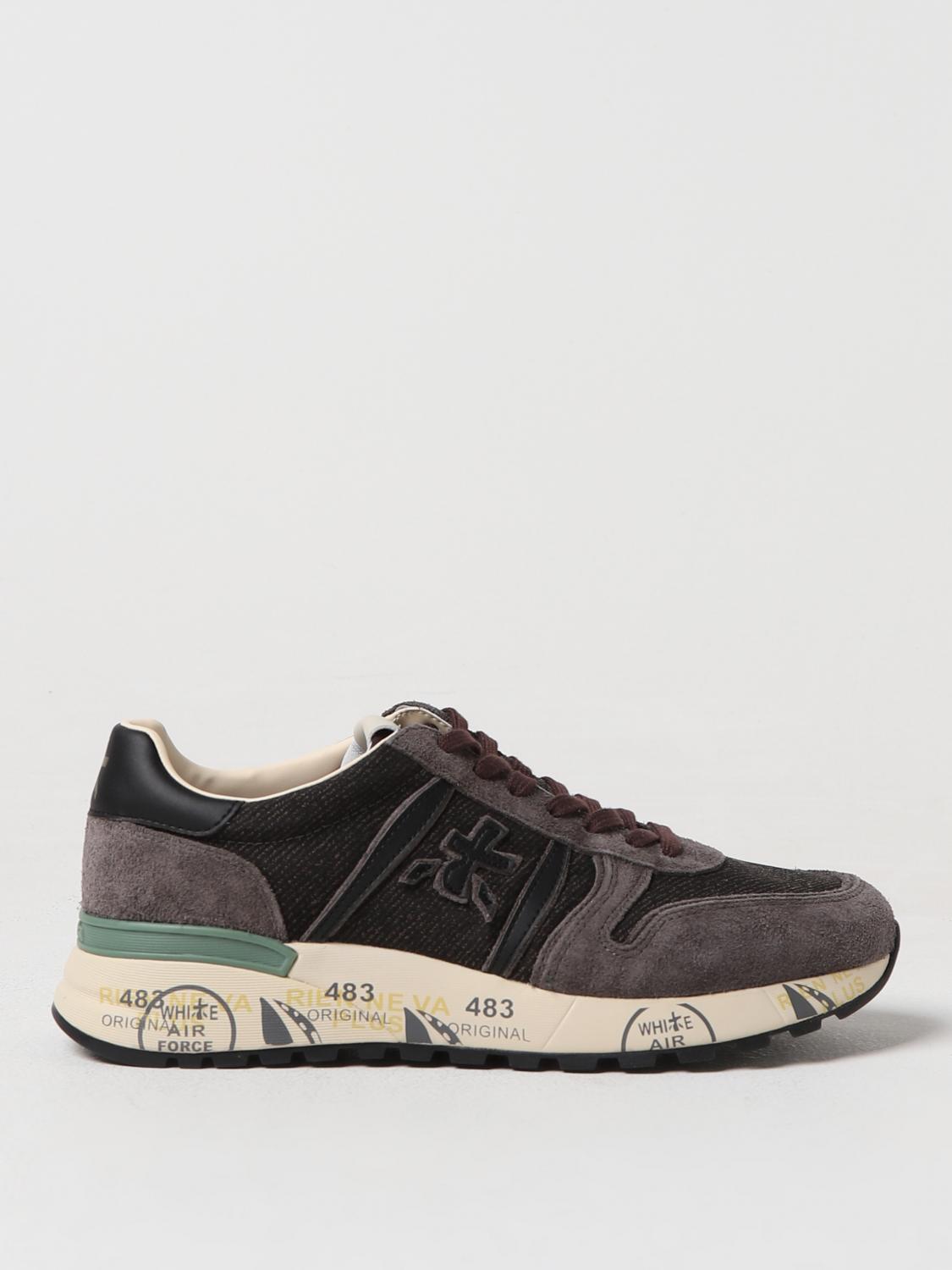 Shop Premiata Sneakers  Men Color Grey In Grau