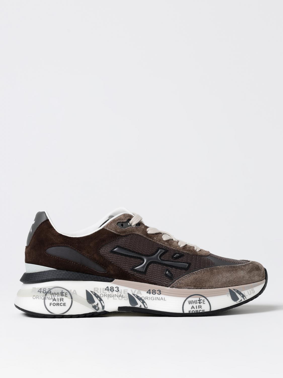 Shop Premiata Sneakers  Men Color Brown In Braun