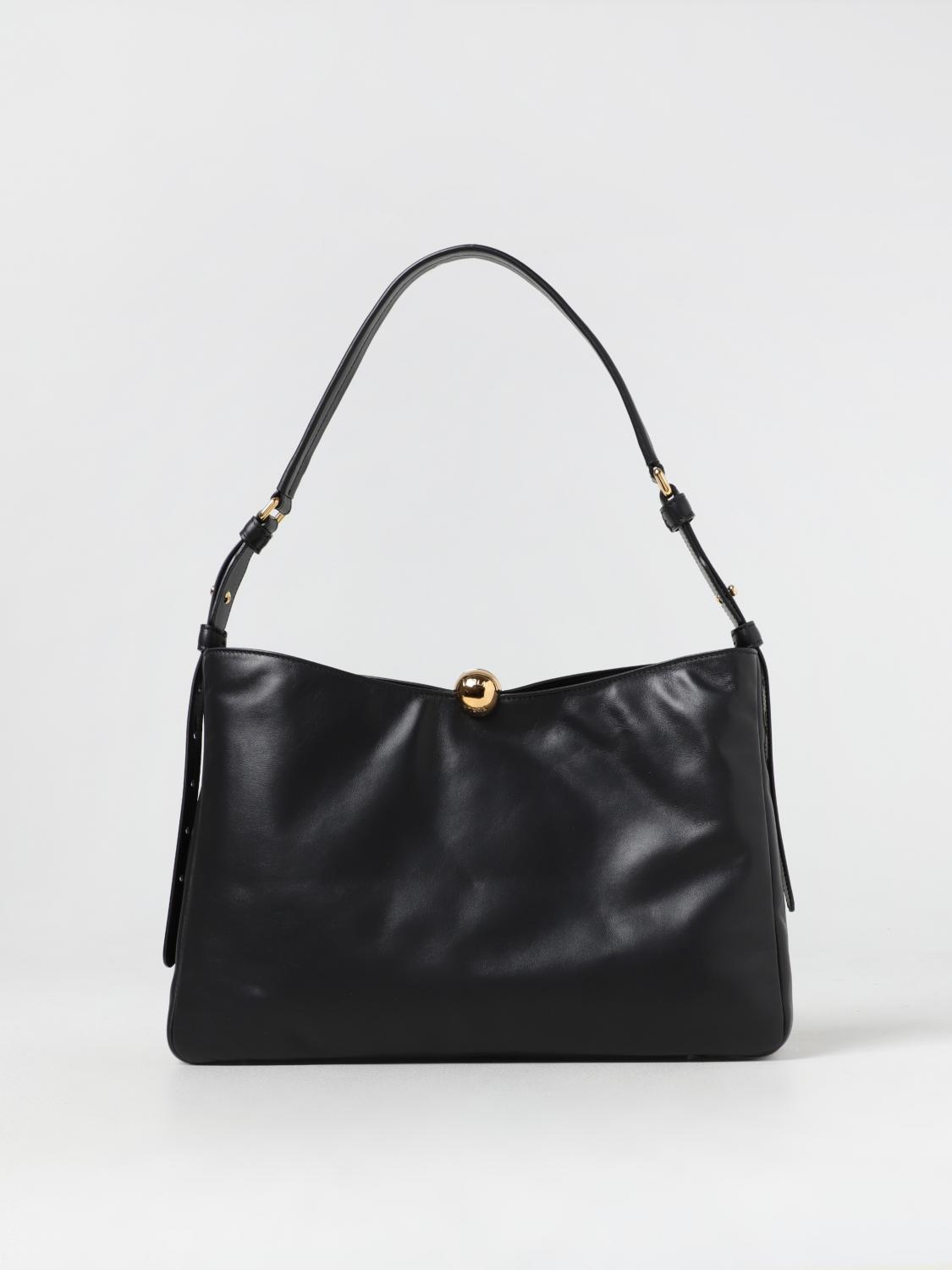 Furla Soft Sphere Medium Shoulder Bag In Black