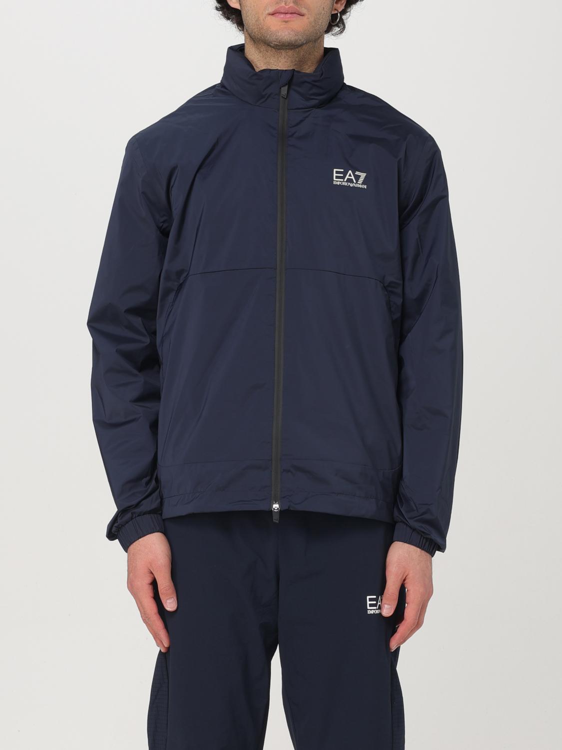 Ea7 Jacket Men Color Blue In Blau