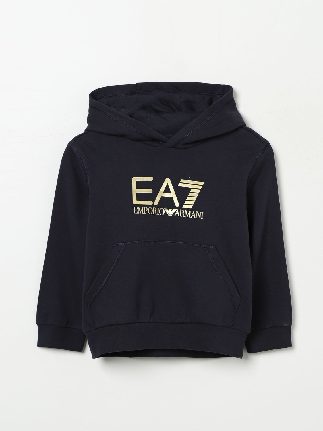 Shop Ea7 Sweater  Kids Color Blue In Blau