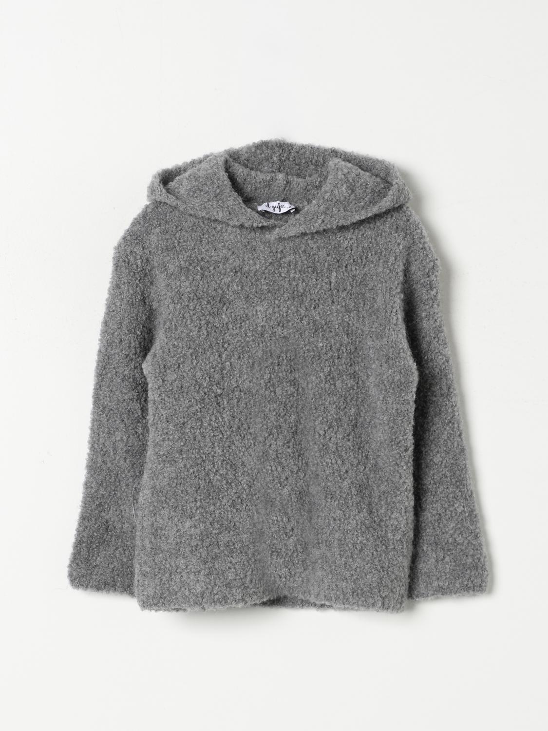 Shop Il Gufo Sweater  Kids Color Steel In Stahl