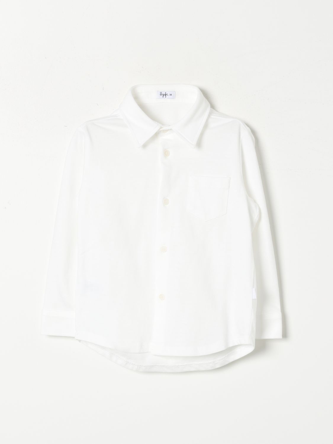 Shop Il Gufo Shirt  Kids Color White In Weiss