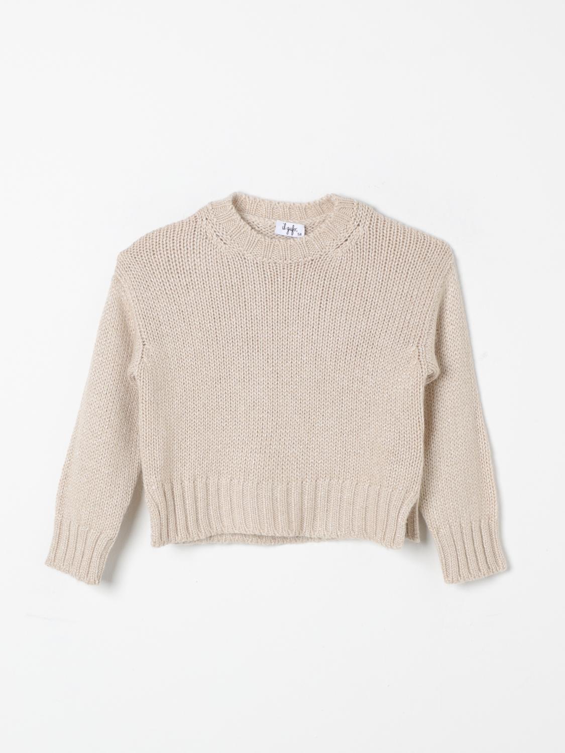 Shop Il Gufo Sweater  Kids Color Gold