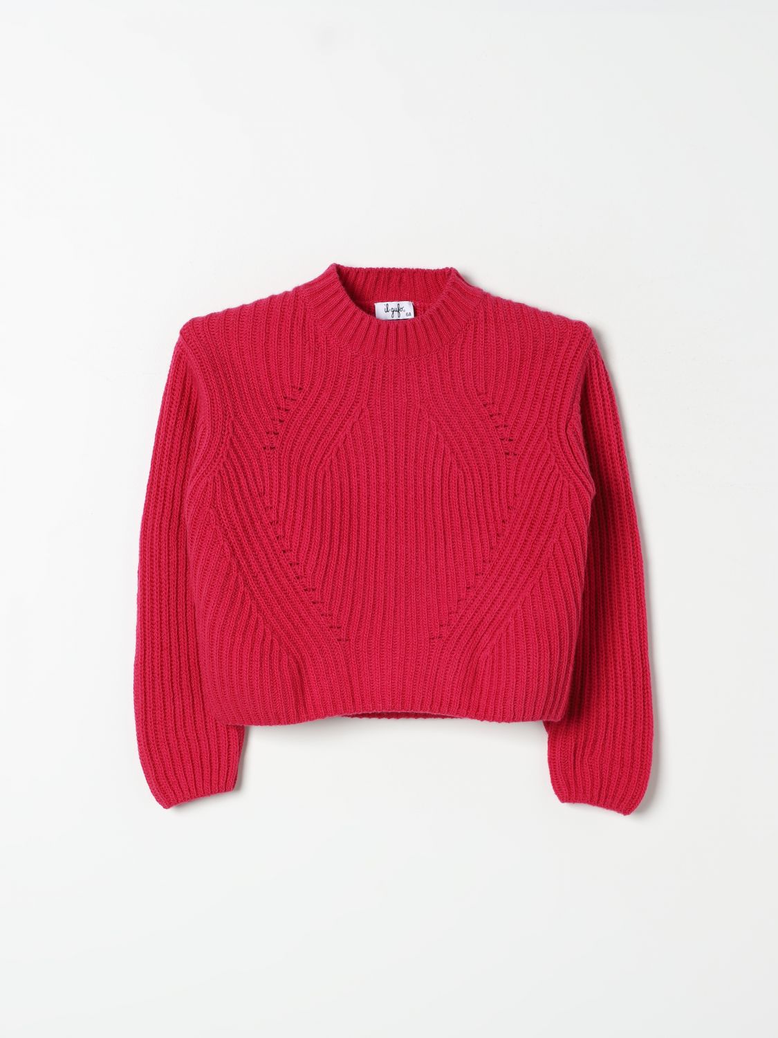 Shop Il Gufo Sweater  Kids Color Fuchsia