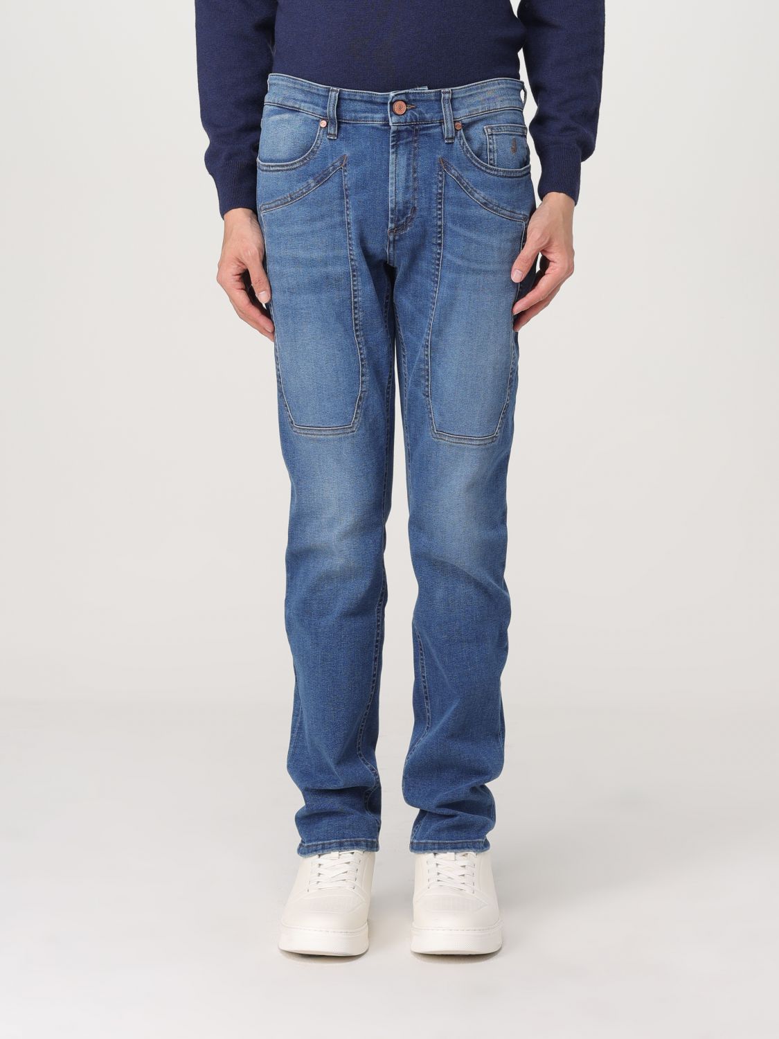 Shop Jeckerson Jeans  Men Color Denim