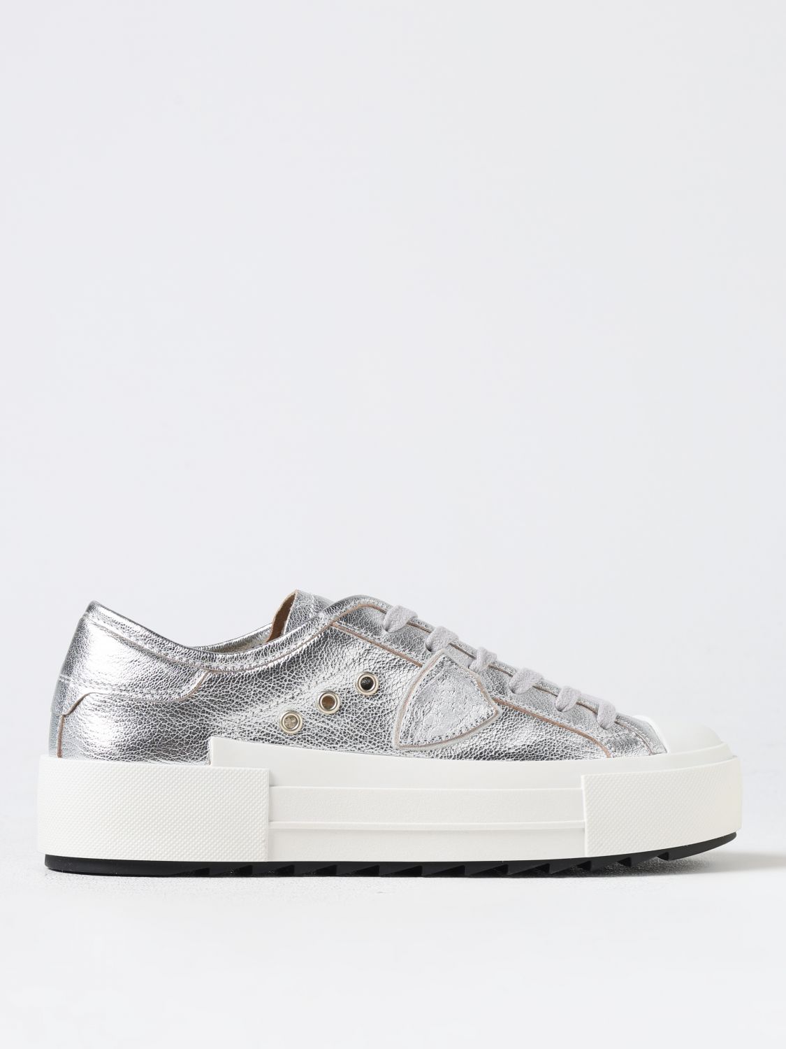 Shop Philippe Model Sneakers  Woman Color Silver In Silber