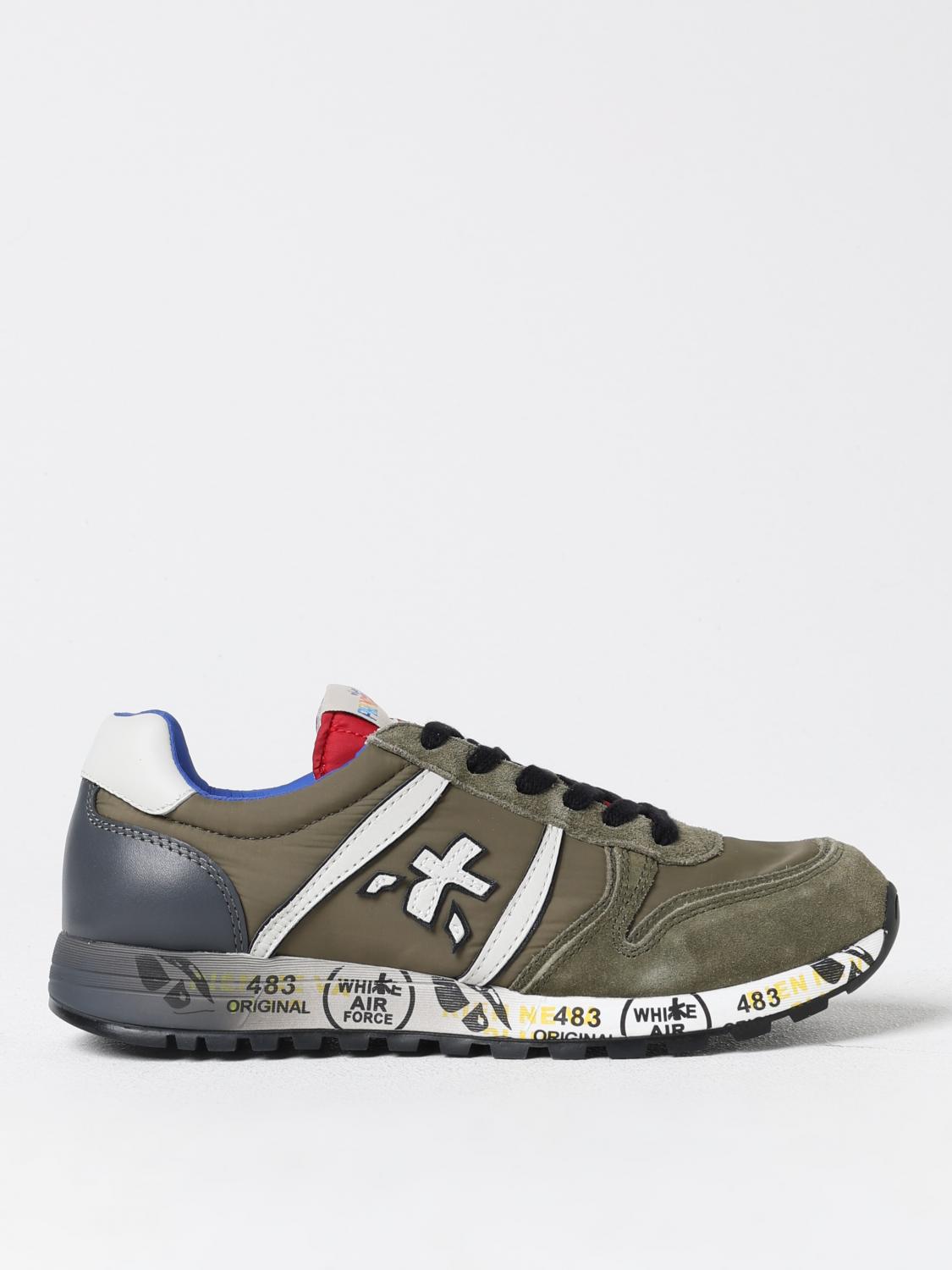 Shop Premiata Sneakers  Kids Color Military