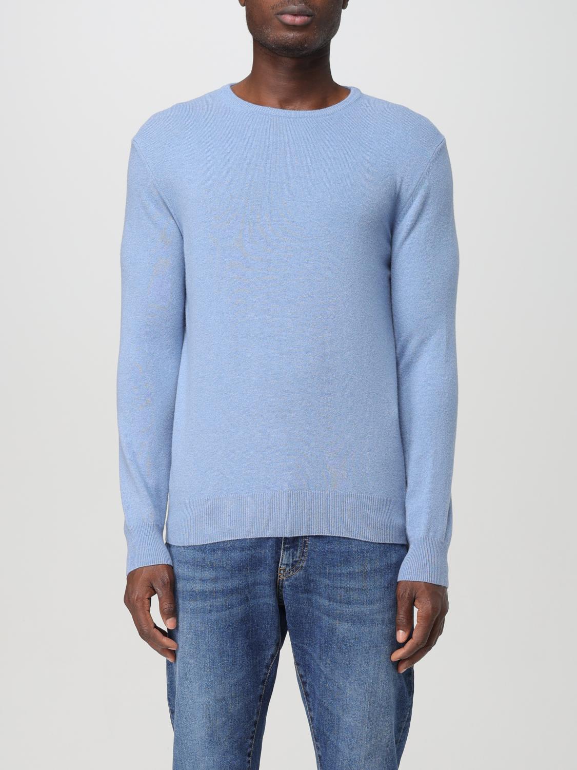 Shop Xc Sweater Men Color Gnawed Blue