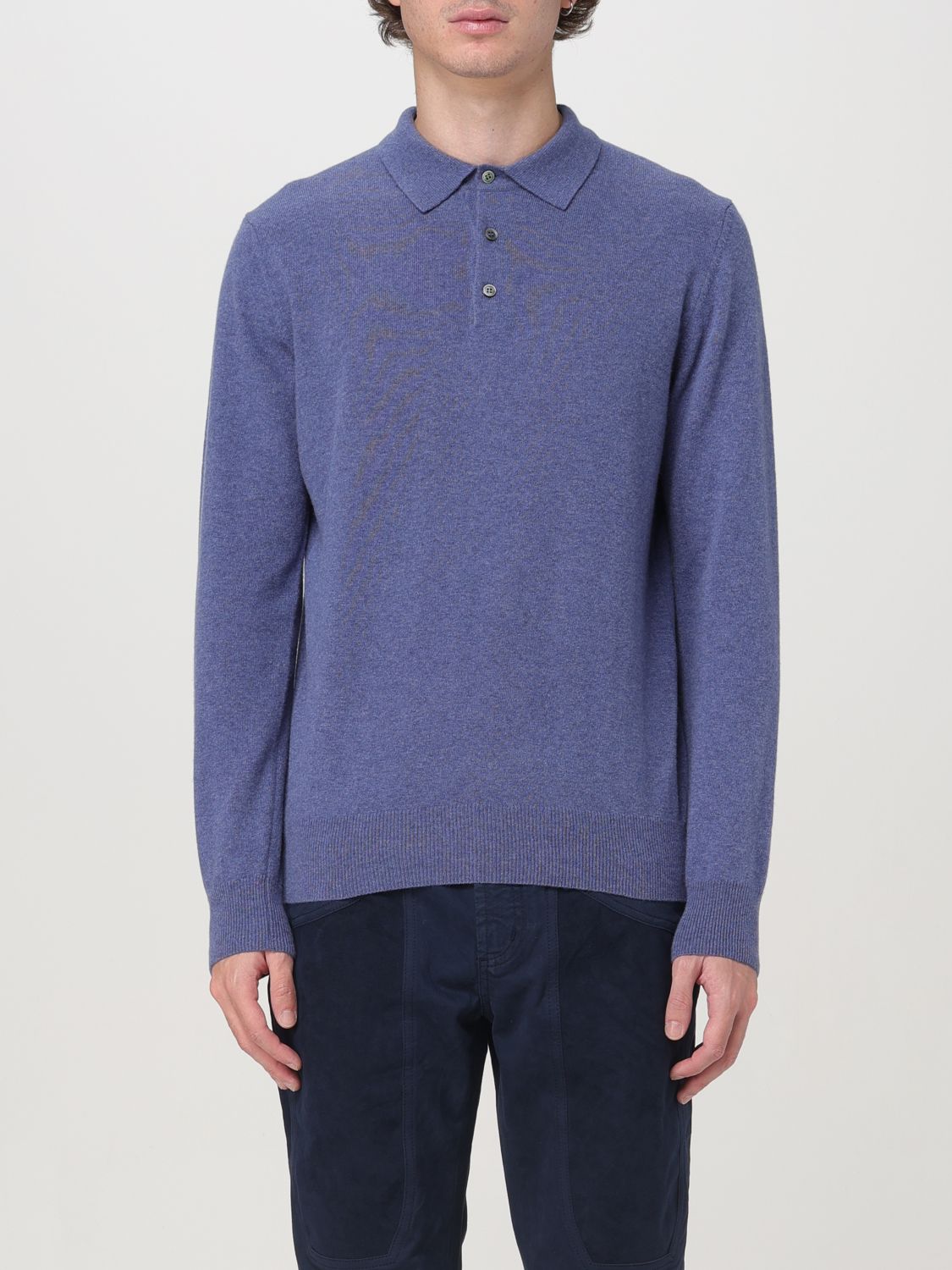 Xc Sweater  Men Color Gnawed Blue In Hellblau