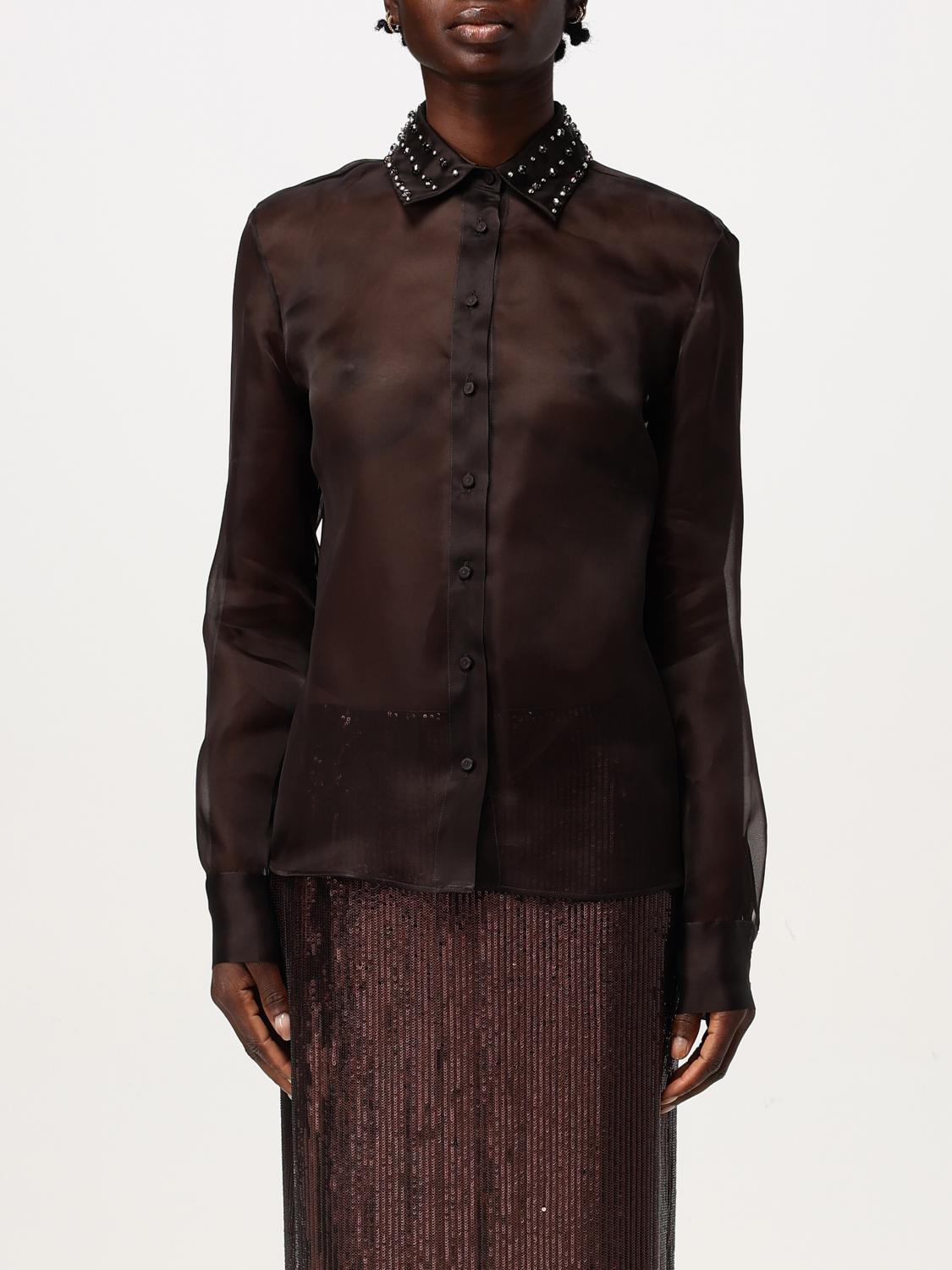 Fabiana Filippi Shirt Woman Color Brown In Braun
