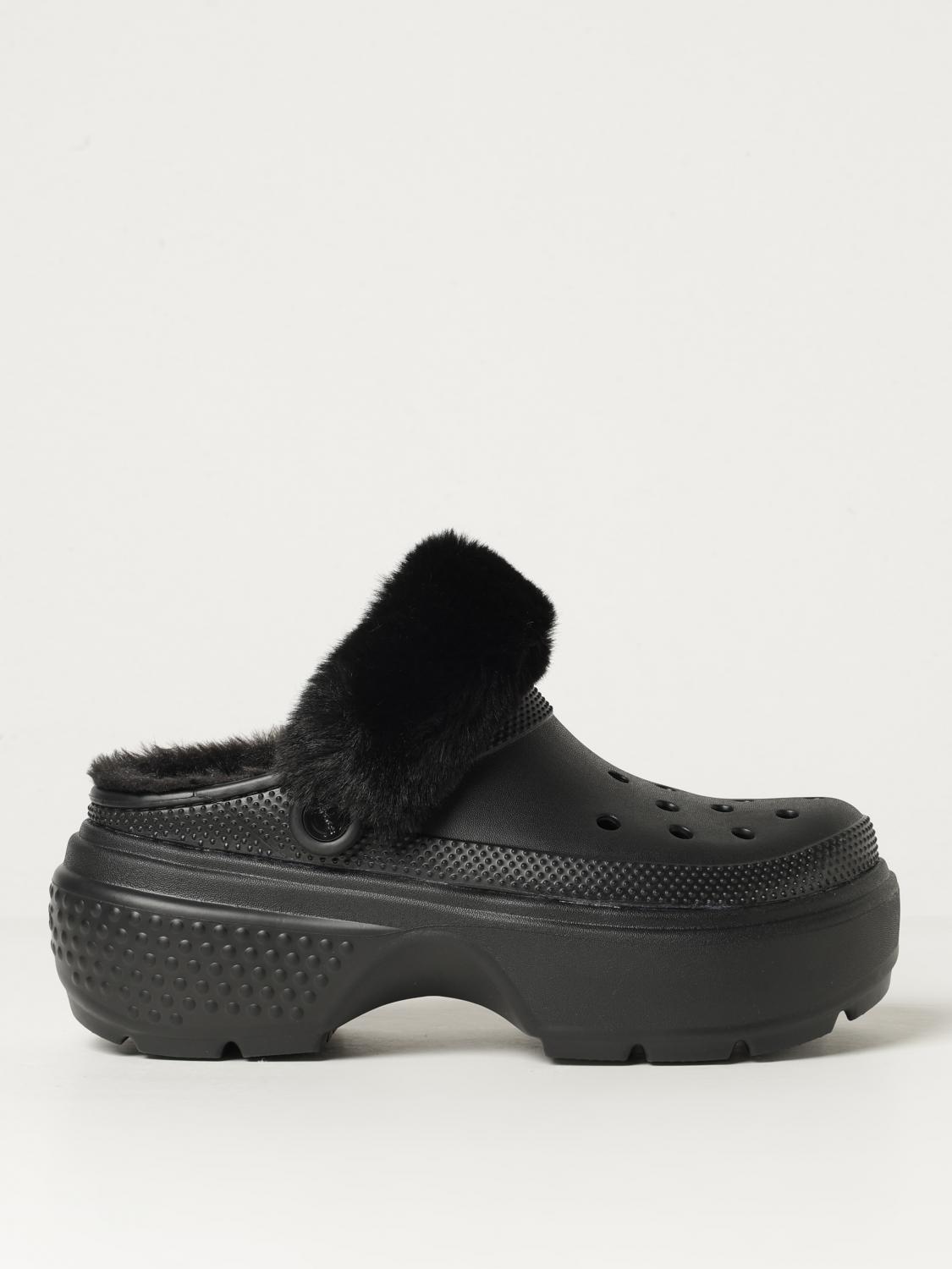 CROCS FLAT SHOES CROCS WOMAN COLOR BLACK 419505002