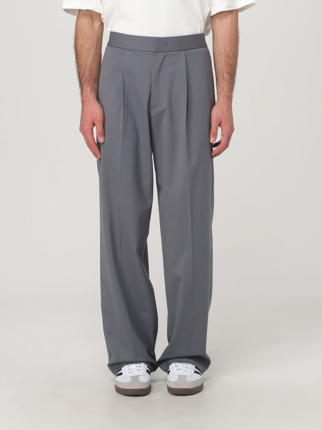 Shop Bonsai Pants  Men Color Grey In Grau