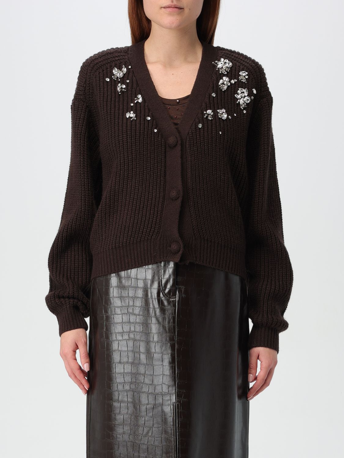 Actitude Twinset Sweater  Woman Color Brown In 棕色