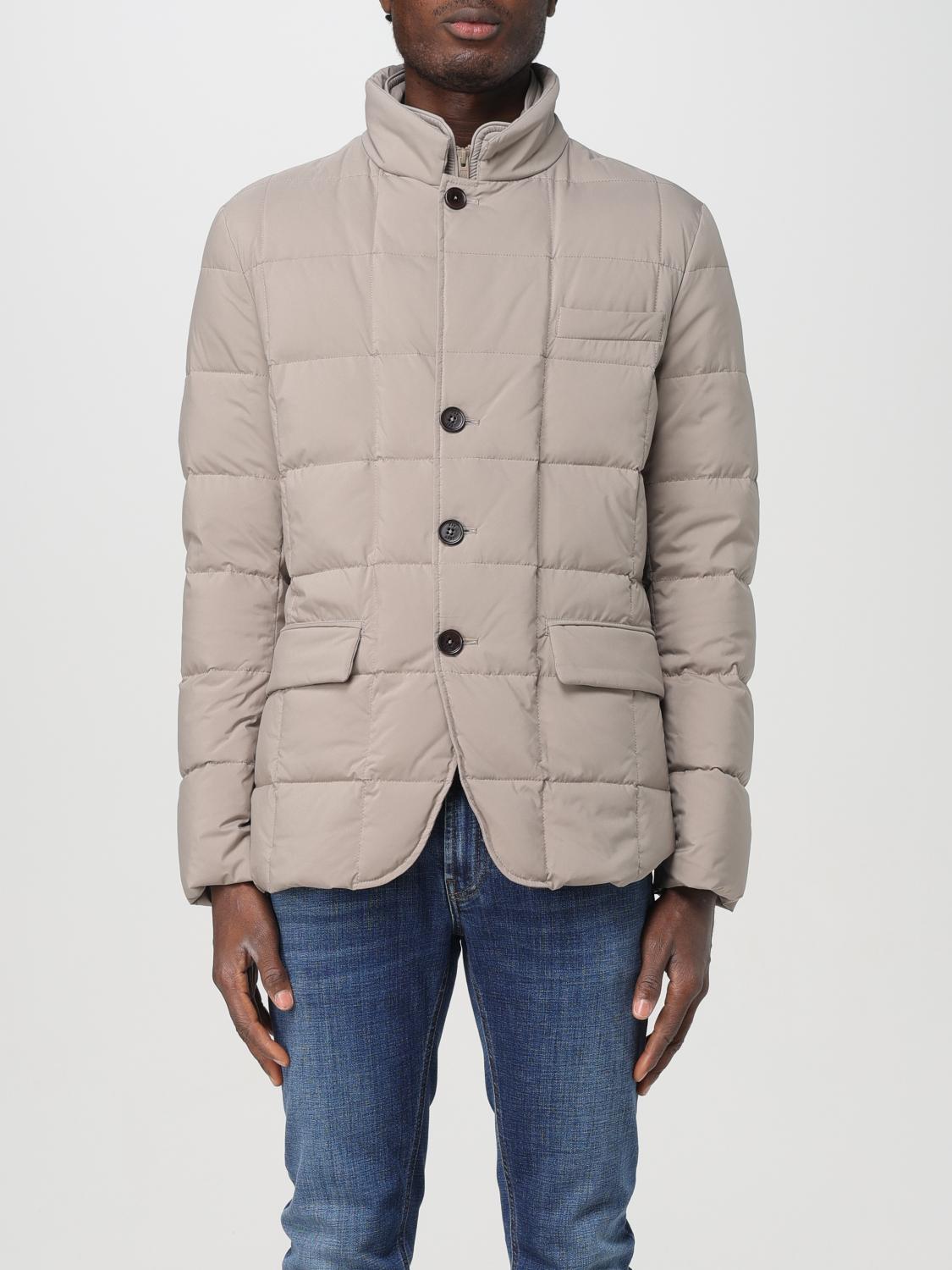Fay Wool Down Jacket In Beige