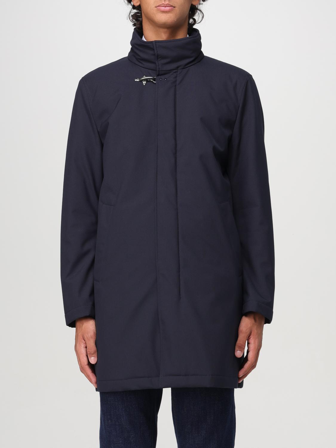 Fay Coat Men Color Blue In Blue