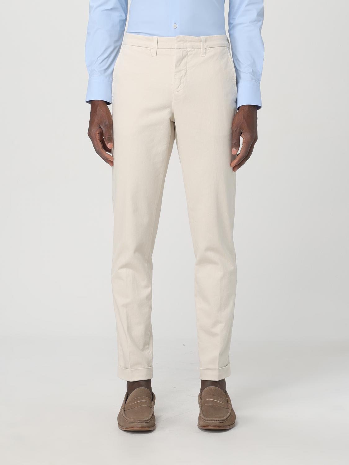 FAY Pants Men color White