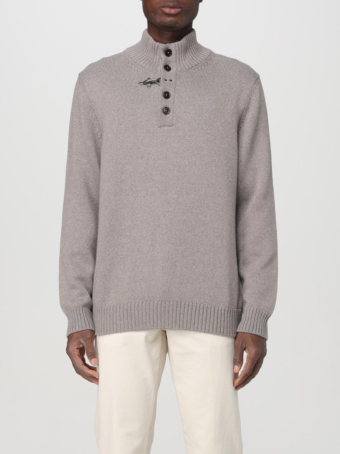 Fay Sweater Men color Kaki