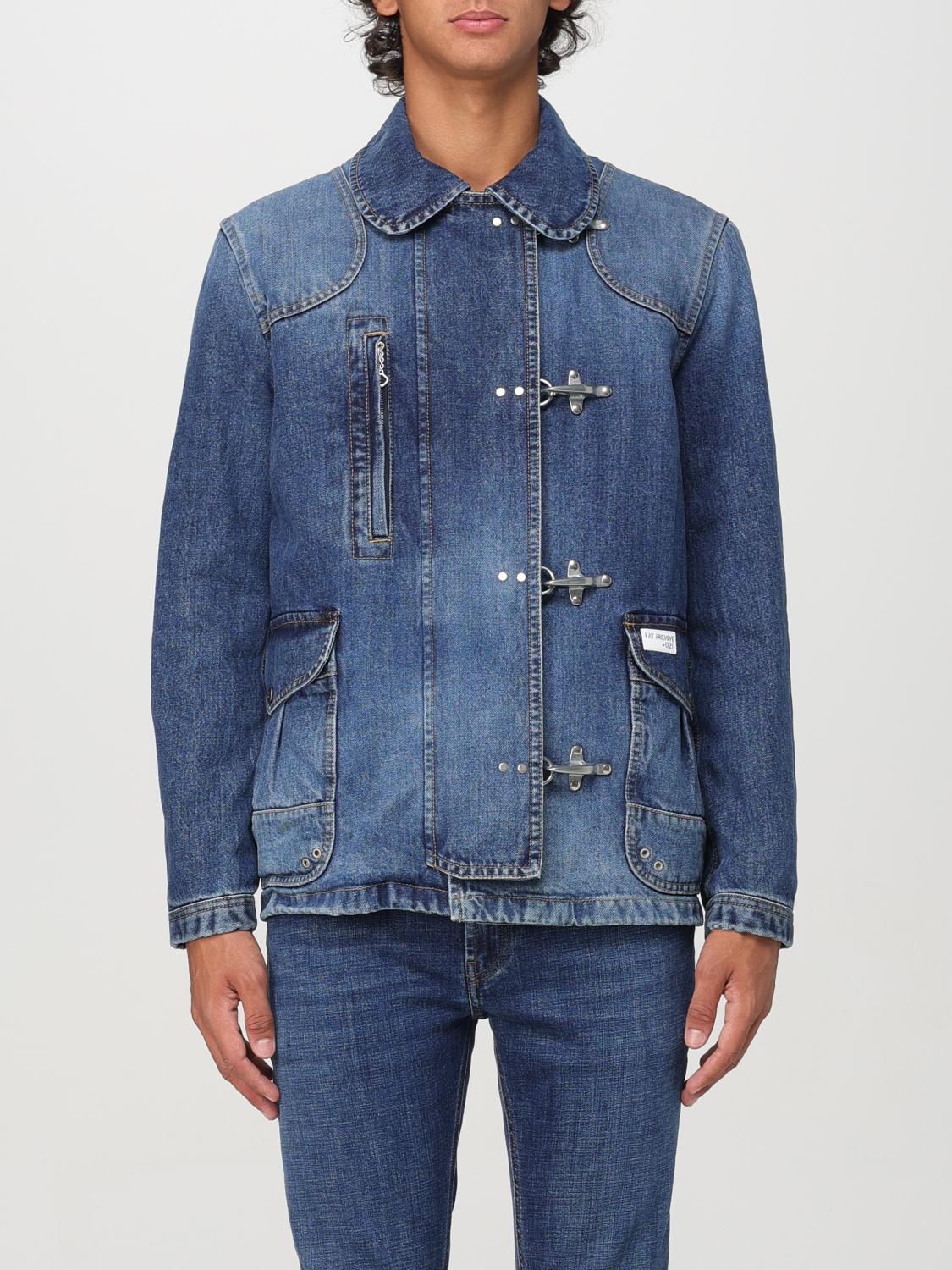 Fay Denim Jacket With 4 Hooks In Denim